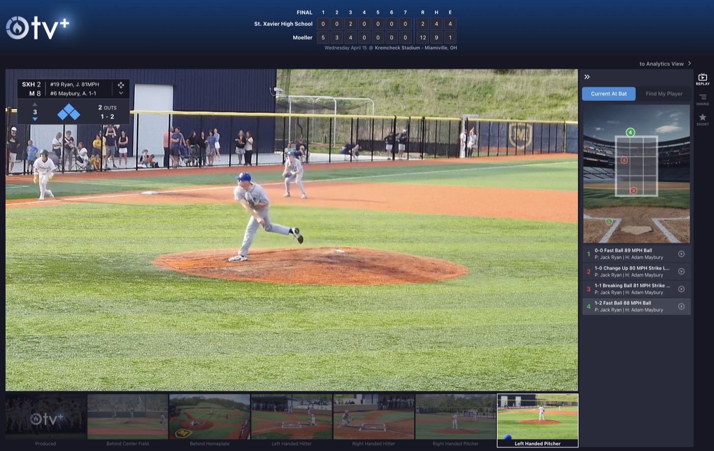 A live multi-angle game experience on AWRE TV
