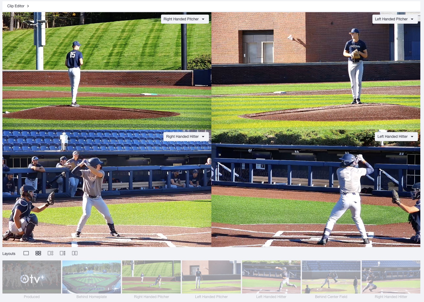 AWRE multi-angle baseball video capture